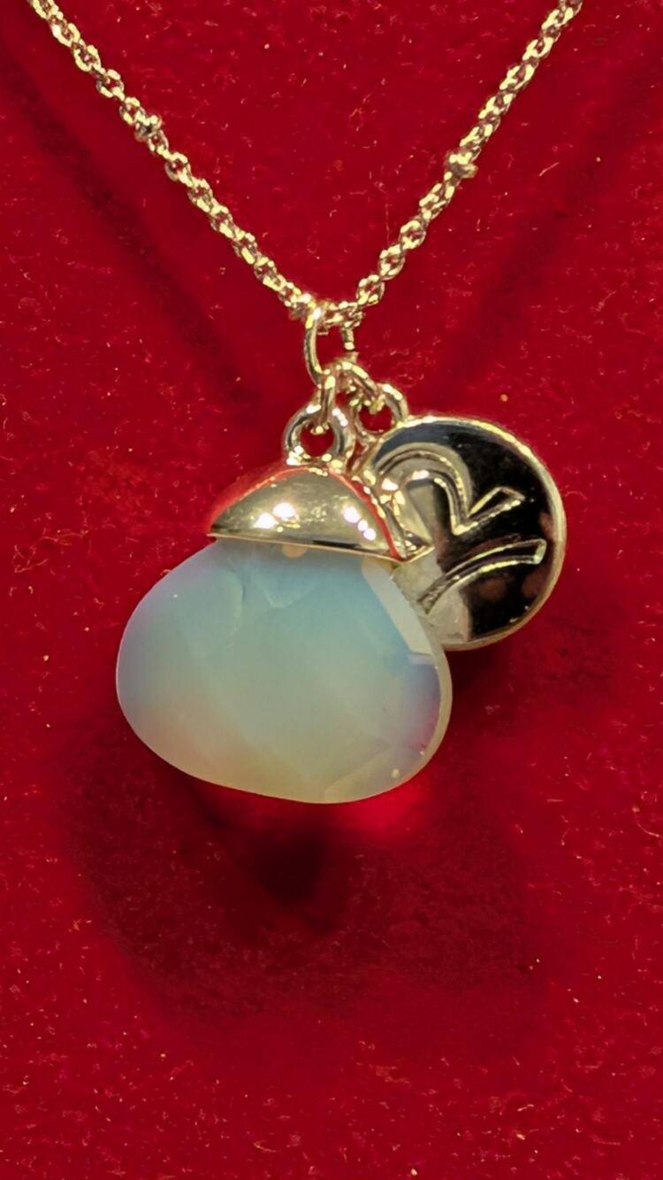 Vintage 2001 AVON Zodiac Pendant Necklace Gemini In Original Box NWOT